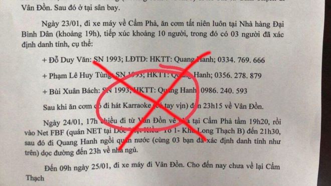 Hình ảnh giả mạo lan truyền trên mạng xã hội liên quan đến ca nhiễm Covid-19