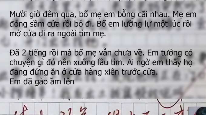 Bài văn của em học sinh