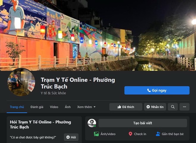   Fanpage chính thức của Trạm y tế online-Phường Trúc Bạch.  