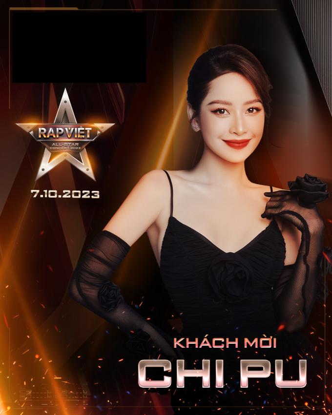 Chi Pu là giọng ca khách mời tại Rap Việt All-Star Concert.