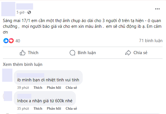 Thợ ảnh kiếm hơn 5 triệu/ngày từ các 