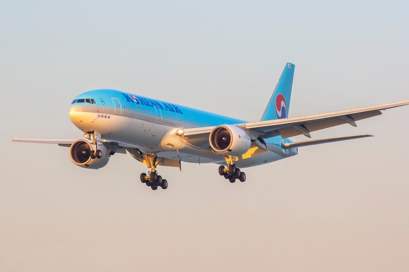 Korean Air chuẩn bị cân hành khách trước khi bay - Ảnh 1.