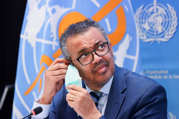         Tổng giám đốc WHO Tedros Adhanom Ghebreyesus. Ảnh: AP        