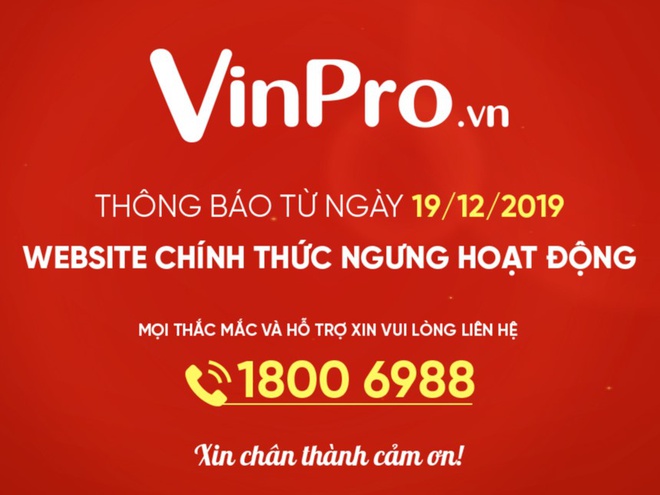 Mua hàng của VinPro, sau giải thể khách bảo hành ở đâu?