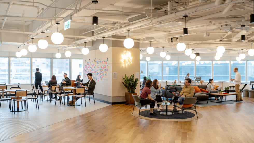 Không gian của mô hình văn phòng linh hoạt của WeWork. Ảnh: WeWork.