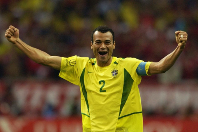 Cafu có 2 lần vô địch World Cup