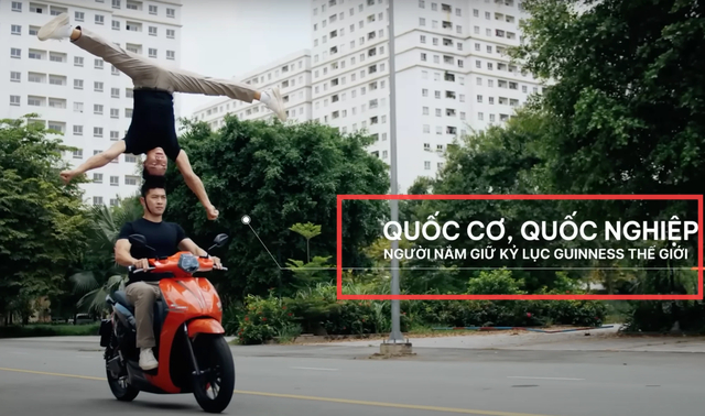 Quốc Nghiệp chồng đầu 