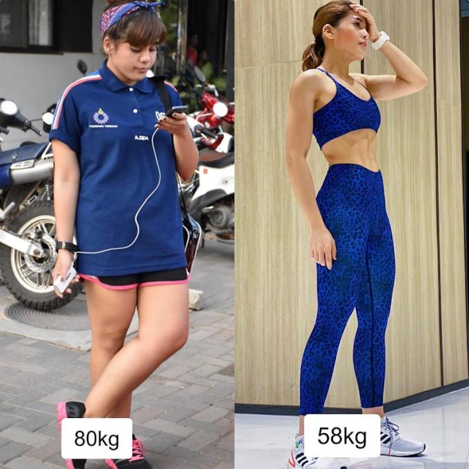 Loại 27kg mỡ thừa sau 6 tháng, người đẹp Thái Lan chỉ cách giảm cân