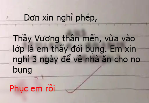 Đơn xin nghỉ học của cậu bé cấp 1 khiên thầy giáo xây xẩm mặt mày, tuy không đồng ý nhưng phải thốt lên: Phục em rồi!