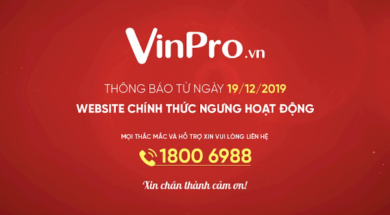 Website VinPro chính thức đóng, Viễn Thông A cũng biến mất 