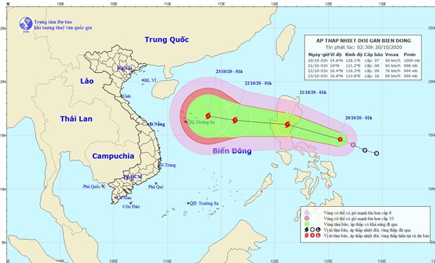 Thêm một đợt áp thấp có khả năng thành bão.