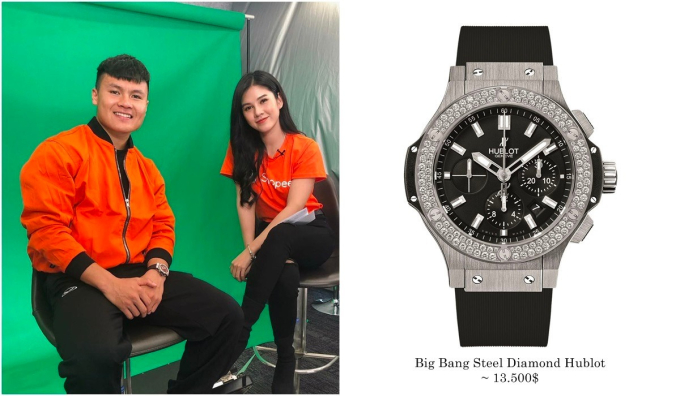 Đồng hồ của thương hiệu Big Bang Steel Diamond có giá hơn 300 triệu đồng