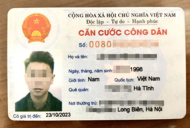           Thẻ CCCD mã vạch đang được sử dụng. Ảnh: N.H.          