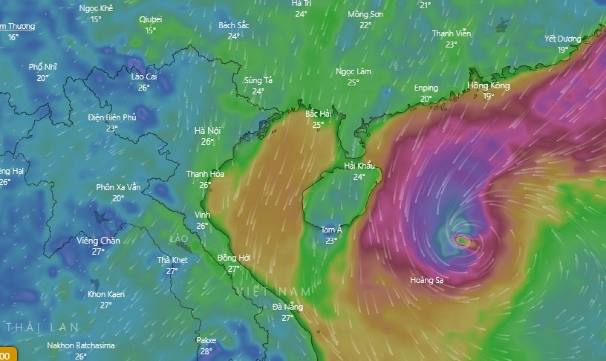 Bão số 6 gặp không khí lạnh, có khả năng giảm dần cường độ - Ảnh 1.