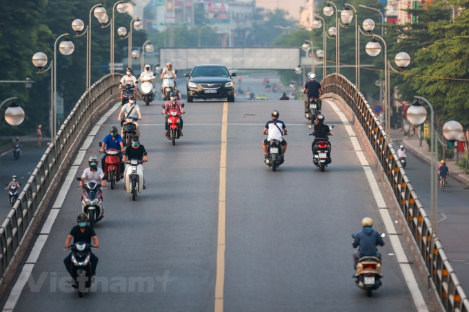 Các hoạt động vận tải công cộng vẫn chưa được phép hoạt động trở lại.(Ảnh: PV/Vietnam+)