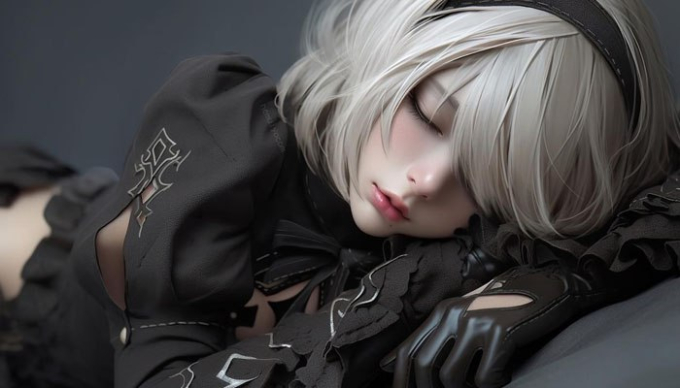 Phiên bản 2B do AI tạo ra. Ảnh: ©SQUARE ENIX