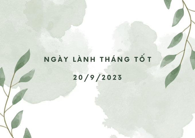 Xem ngày lành tháng tốt: 20/8/2023