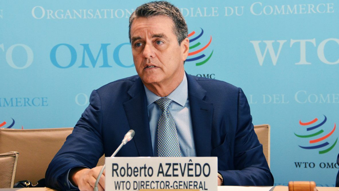 Tổng giám đốc Tổ chức Thương mại thế giới (WTO) Roberto Azevêdo 