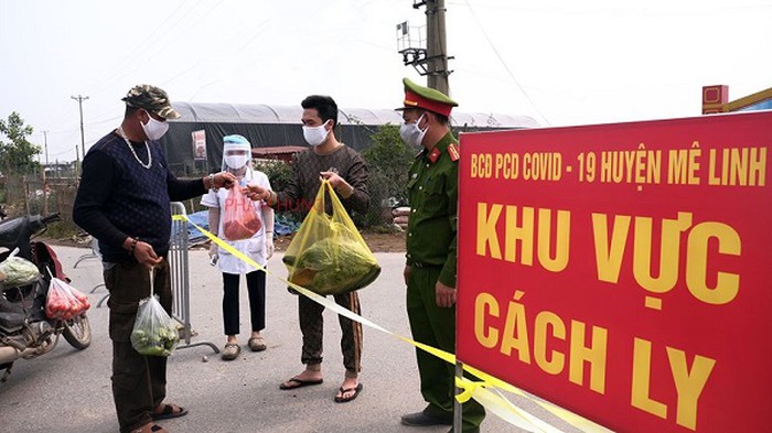 Thôn Hạ Lôi hiện đang bị phong tỏa.