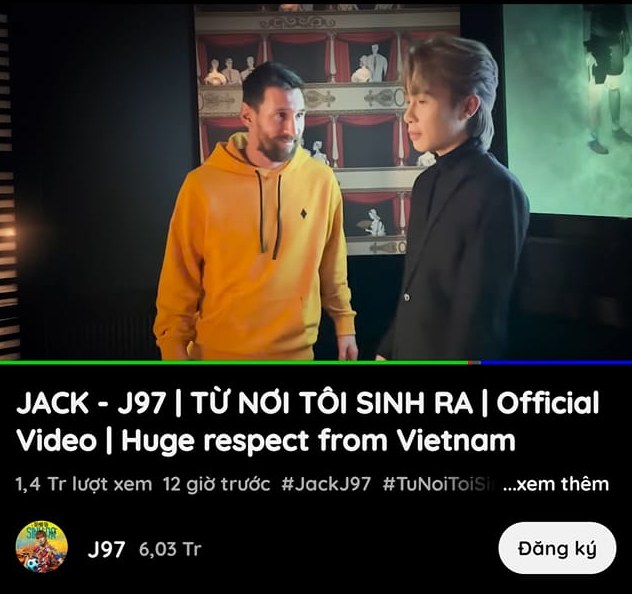 Phần màu xanh lục và xanh dương trên thanh thời lượng chỉ ra rất nhiều người dùng YouTube Vanced đã bỏ qua gần như toàn bộ MV, trừ 3 giây có Messi xuất hiện