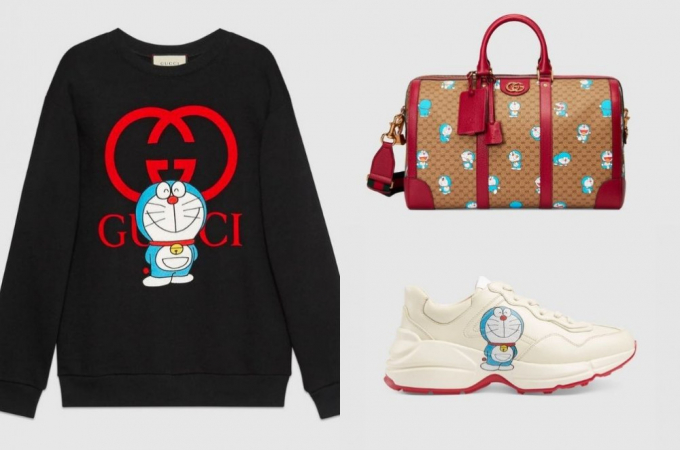 Gucci ra mắt bộ sưu tập Doraemon chào đón Tết Nguyên đán 2021