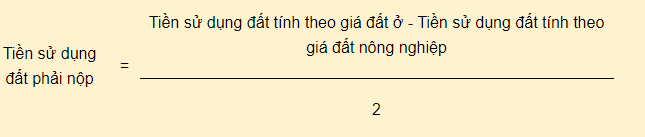 Cách tính tiền sử dụng đất khi chuyển mục đích sử dụng 2020