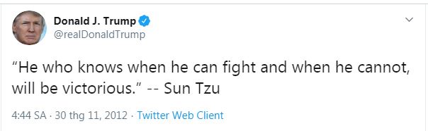 Không phải ngẫu nhiên Tổng thống Mỹ Donald Trump lại đọc Nghệ thuật chiến tranh (Tôn Tử binh pháp) của Trung Quốc.