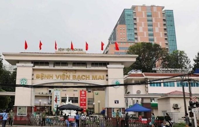   Bệnh viện Bạch Mai. (Ảnh: Thanh Tùng/TTXVN)  