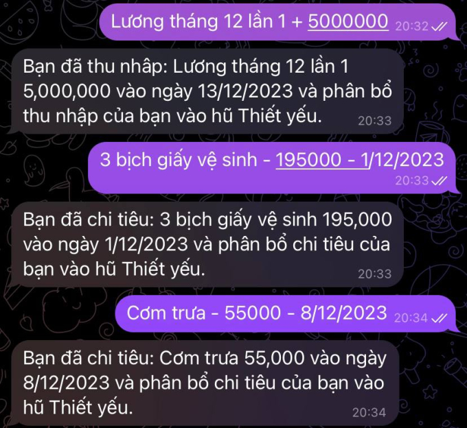 Quên các app ghi chép lằng nhằng đi, kiểm soát chi tiêu siêu hiệu quả chỉ bằng một ứng dụng chat quen thuộc này