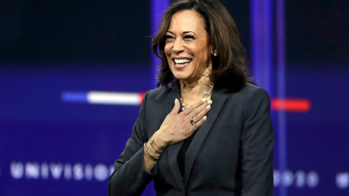   Bà Kamala Harris giữ vị trí thứ 3 trong danh sách. Ảnh: Associated Press  