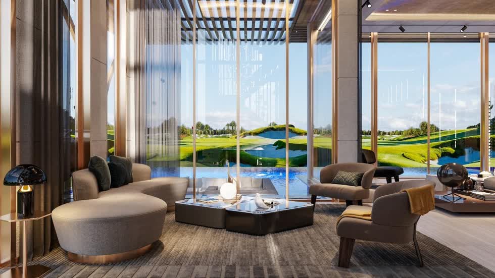 PGA Golf Villas tại NovaWorld Phan Thiet (Phan Thiết, Bình Thuận) có tầm nhìn toàn cảnh ra sân golf PGA Garden.