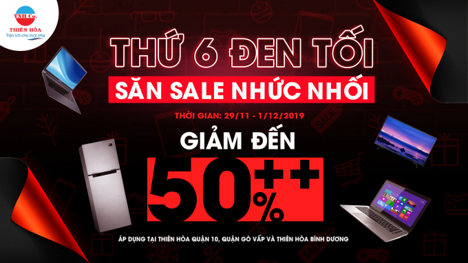 Ngành hàng điện máy tung chương trình hưởng ứng Black Friday