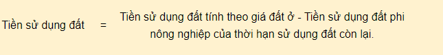 Cách tính tiền sử dụng đất khi chuyển mục đích sử dụng 2020