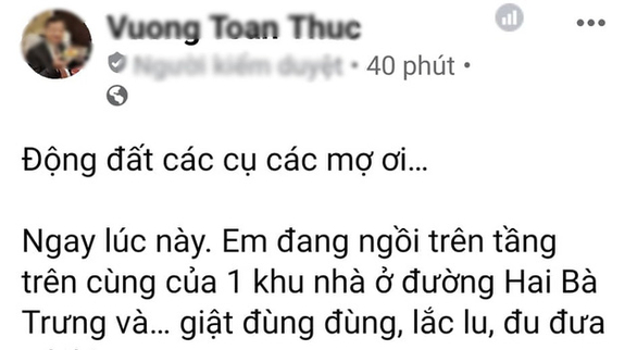 Động đất ở Cao Bằng, dân Hà Nội cũng thấy rung lắc 