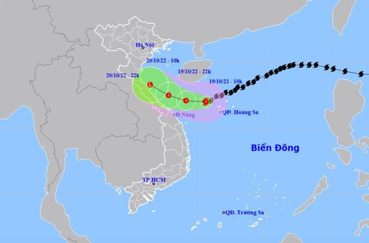 Bão số 6 suy yếu thành áp thấp trước khi đổ bộ đất liền, khả năng gây giông lốc cục bộ - Ảnh 1.