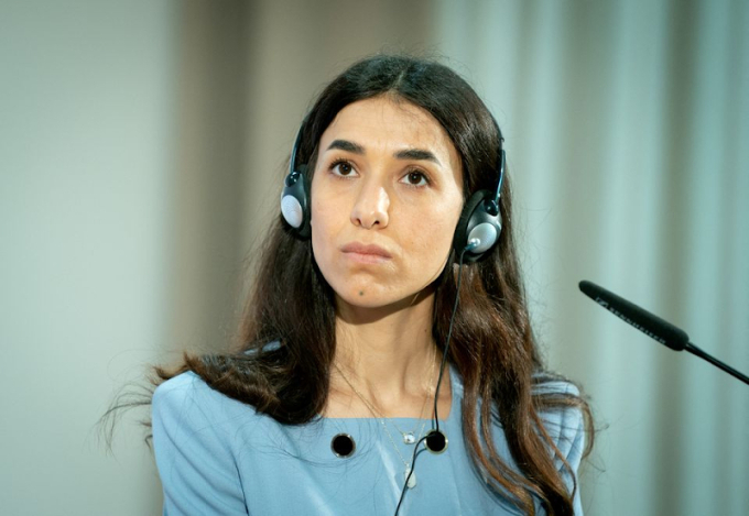 Nadia Murad. Ảnh: Kay Nietfeld/The REUTERS