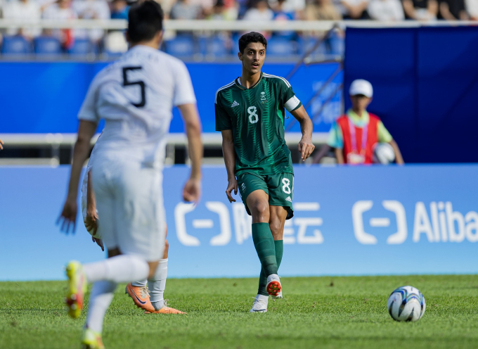 U23 Saudi Arabia (áo xanh) thất bại trước U23 Uzbekistan.