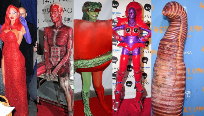 Heidi Klum là được mệnh danh là nữ hoàng Halloween, cô tận hưởng dịp lễ này với phương châm 