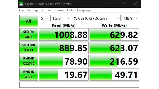 Hiệu năng của ổ SSD 