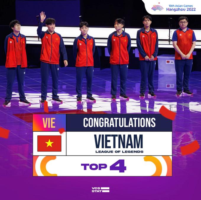 LMHT Việt về hạng 4 chung cuộc tại ASIAD