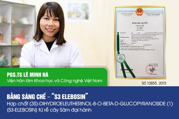 PGS. TS Lê Minh Hà và bằng độc quyền sáng chế. 