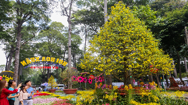 Chợ hoa Tao Đàn. 