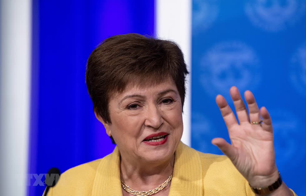   Tổng giám đốc IMF Kristalina Georgieva phát biểu tại cuộc họp báo ở Washington, DC, Mỹ ngày 4/3/2020. ẢnH: TTXVN.  