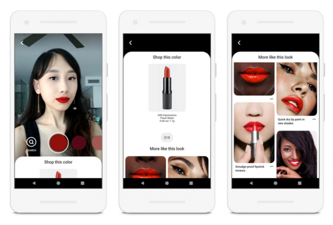Pinterest ra mắt tính năng mới “Try On” cho phép người dùng có thể thử đồ trang điểm trước khi quyết định đặt mua qua mạng. Nguồn: bazaarvietnam.vn