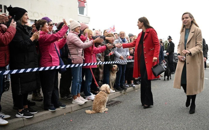 Công nương Kate trong chuyến thăm xứ Wales năm 2022. Ảnh: Getty.