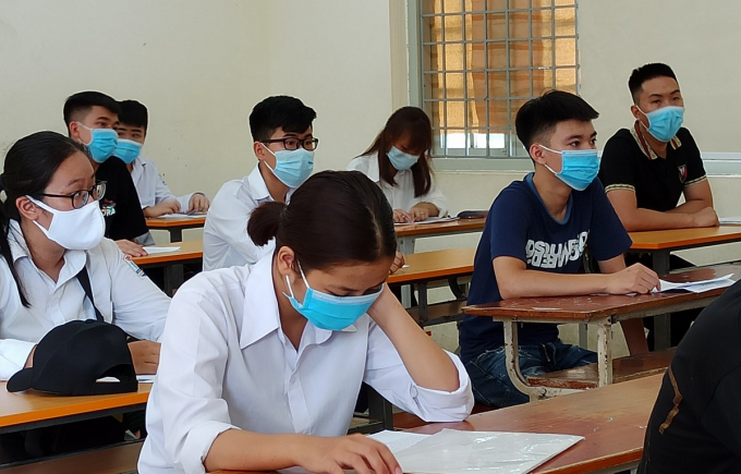 Thí sinh dự thi Tốt nghiệp Trung học phổ thông. (Ảnh: Phạm Mai/Vietnam+)